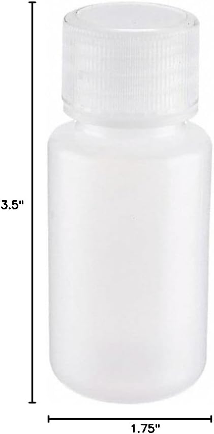 United Scientific™3 Oz Travel Bottles for Toiletries - Leak Proof Toiletry Bottles with Lined Polypropylene Lid - TSA Approved Travel Containers, Clear Screw Top Small Bottle for Liquids, Pack of 6