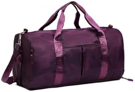 Men and Women's Travel Bag With Shoe Compartment Sports Tote Gym Bag Weekender Overnight Shoulder Bag