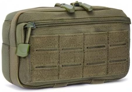2 Pack 1000D Laser Cut Molle Pouches - Tactical Compact Water-Resistant Utility Admin Pouch for Vest Backpack Duty Belt Tactical Vests