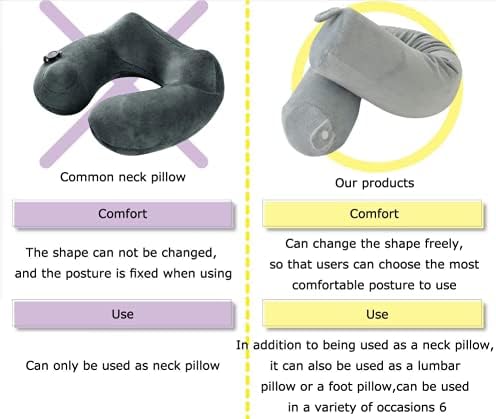 Travel Pillow-Twist Memory Foam Neck Pillow Support Pillow, Used for Neck, Chin, Waist and Leg Support-Suitable fo Airplanes, Buses, Trains.