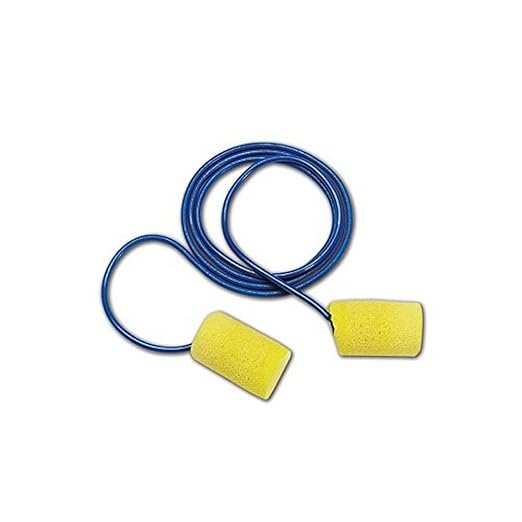 3M Ear Plugs, E-A-R Classic Plus 310-1105, 200 Pair of Disposable Earplugs, 1 Pair/ Poly Bag, Corded, Noise Reduction Rating 33 dB NRR, Foam, Slightly Longer, Roll Down, ANSI/ASA S12.71-2018
