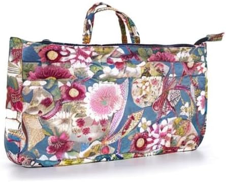 BTSKY Printing Handbag Organizers Inside Purse Insert-High Capacity 13 Pockets Bag Tote Organizer with Handle Sunflower