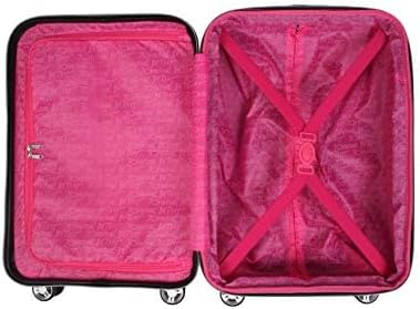 Betsey Johnson Designer 20 Inch Carry On - Expandable (ABS + PC) Hardside Luggage - Lightweight Durable Suitcase With 8-Rolling Spinner Wheels for Women (20in, Colada)