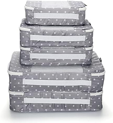 TravelWise Packing Cubes, White Dots, Set (5262369)