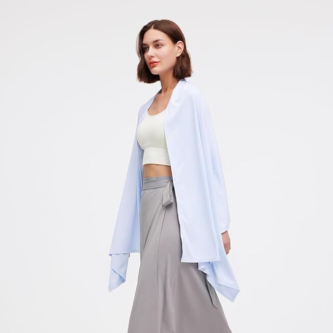 Sun Shawl UV Sun Protection UPF 50+ Beach Travel Scarf Wrap Summer Swimsuit Cover Up Cooling Blanket