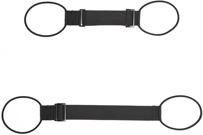 2 Pack Luggage Straps for Add a Bag Bungees Lightweight Easy Elastic Wrap Belts for Attaching Extra Bags Purse to Suitcase Handle Handbag Backpack Spinner Carryon Travel Airport