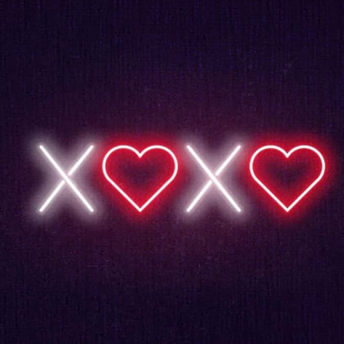 Ulalaza Neon Light Sign LED XOXO Night Lights USB Operated Decorative Marquee Sign Bar Pub Store Club Garage Home Party Decor