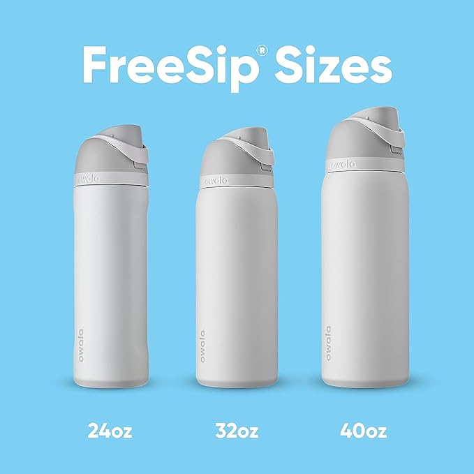 Owala FreeSip Insulated Stainless Steel Water Bottle with Straw for Sports, Travel, and School BPA-Free Sports Water Bottle, 40 oz, Citrus Crush | Insulated, with Straw, for Sports, Travel, and School, BPA-Free