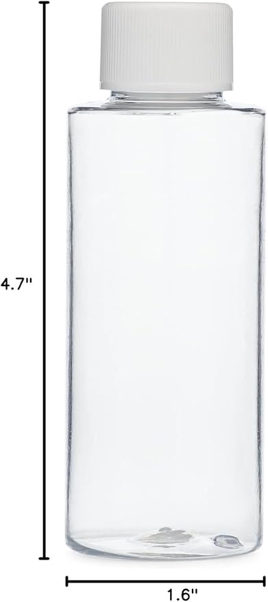 Cadet Home Solutions USA-Made Refillable Bottles (Plastic Screw-Top 3pack 4oz-2oz-1oz)
