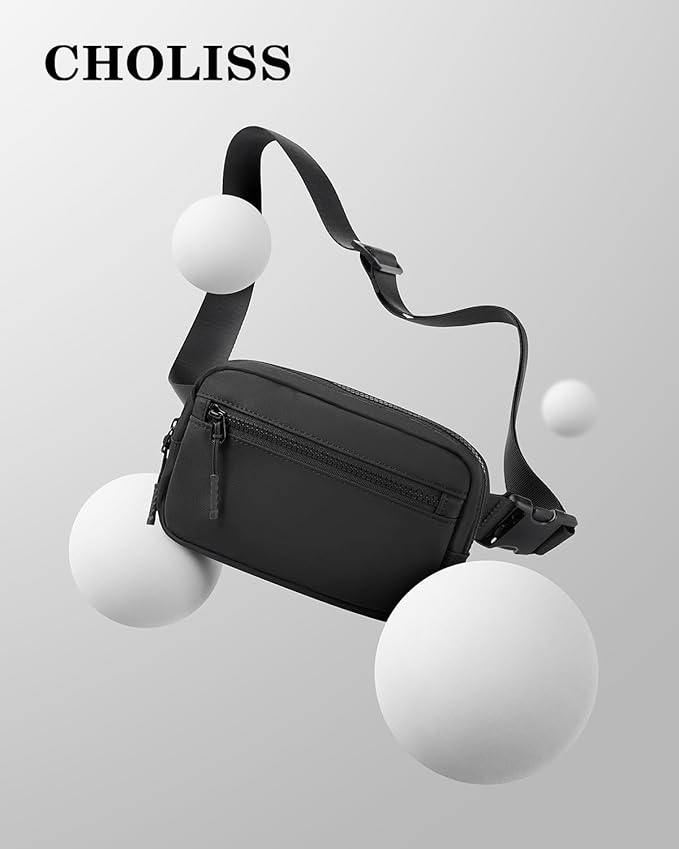 CHOLISS Small Sling Bag for Women and Men, Crossbody Bags Trendy Fanny Packs Chest Bag with Extended Strap