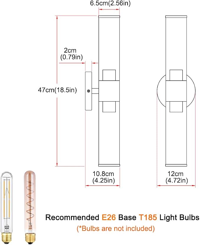 Black Wall Sconces Set of 2, Modern Sconces Wall Lighting, Bathroom Vanity Lights with Opal White Glass Shade, Vanity Sconce over Mirror, Wall Light Fixtures for Living Room Bedroom Hallway Stairs