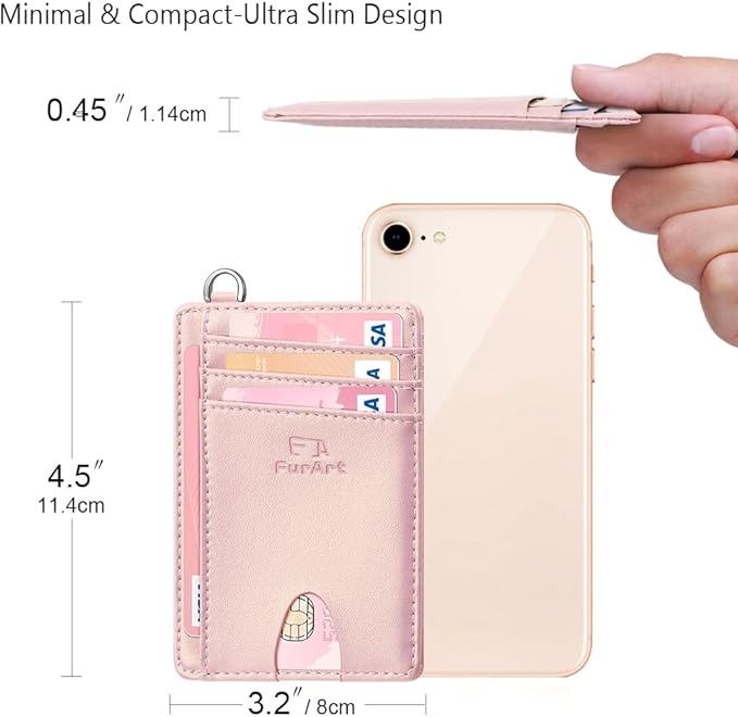 FurArt Slim Minimalist Wallet, Front Pocket Wallets, RFID Blocking, Credit Card Holder for Men