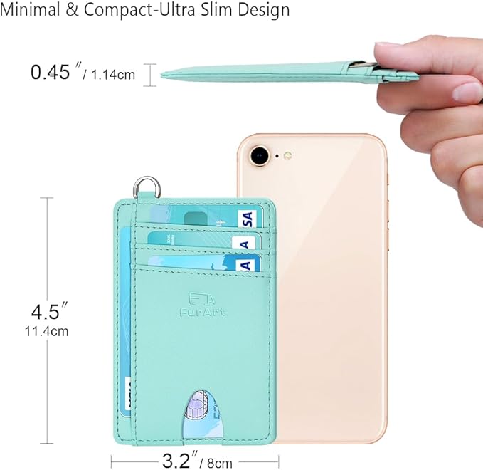 FurArt Slim Minimalist Wallet, Front Pocket Wallets, RFID Blocking, Credit Card Holder for Men