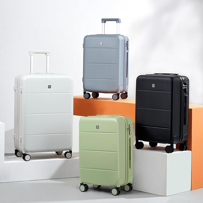 Hanke 28 Inch Luggage with Spinner Wheels Large Travel Suitcase Tsa Hard Case Luggage for Women Men Rolling Checked Luggages(Bamboo Green)