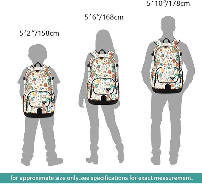 rickyh style School Backpack Travel Bag for Men & Women Lightweight College Back Pack with Laptop Compartmen