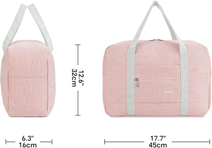 For Spirit Airlines Personal Item Bag 18x14x8 Foldable Travel Duffel Bag Tote Carry on Luggage Duffle Overnight for Women and Men