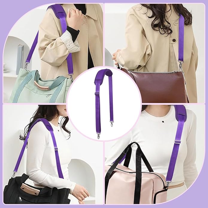 60 Inch Shoulder Strap with Removable Ultra-Thick Pad,Adjustable Buckles and Metal Hooks