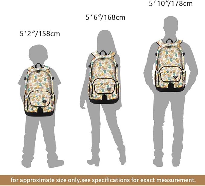 rickyh style School Backpack Travel Bag for Men & Women Lightweight College Back Pack with Laptop Compartmen