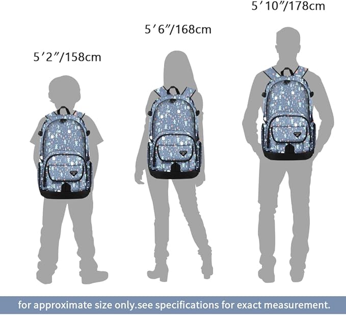 rickyh style School Backpack Travel Bag for Men & Women Lightweight College Back Pack with Laptop Compartmen