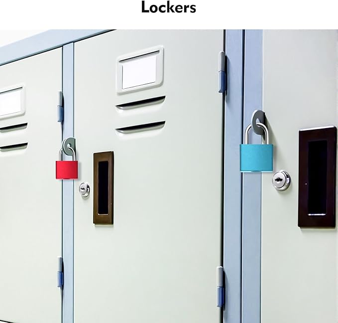 6Pcs Luggage Locks Small Suitcase Locks with Keys Plastic-Covered Mini Padlock for Suitcase Backpack Box Bag