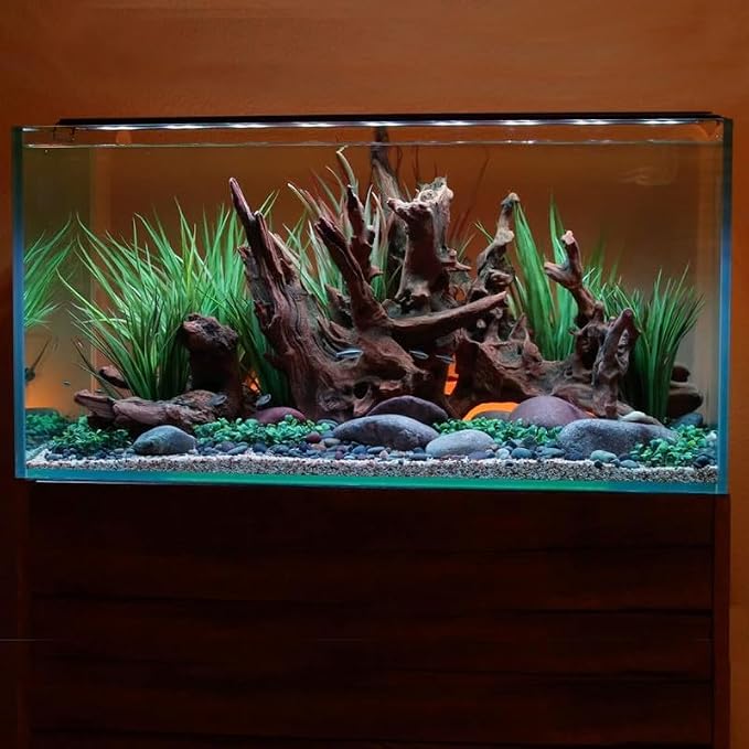 CURRENT USA 72" Satellite Color RGBW Full-Spectrum LED Aquarium Light - Freshwater, Wireless 24-Hour Timer, Adjustable Tank Mounts (4514)