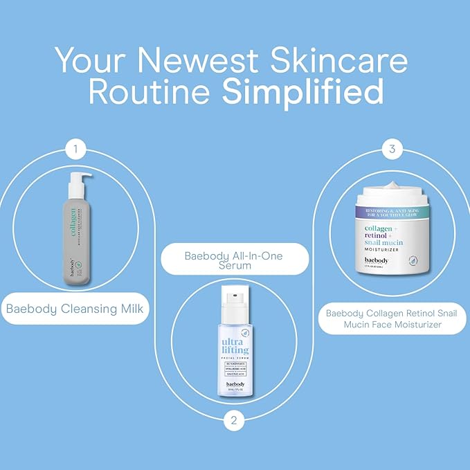 Baebody All-In-One Niacinamide with Peptides Serum for Face, Gentle Niacinamide Serum with Salicylic and Hyaluronic Acid, Made for All Skin Types, 30 mL