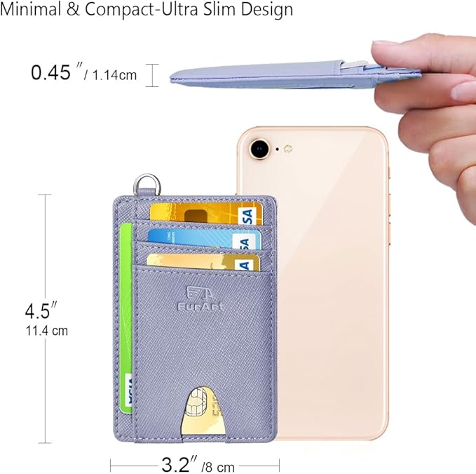 FurArt Slim Minimalist Wallet, Front Pocket Wallets, RFID Blocking, Credit Card Holder for Men