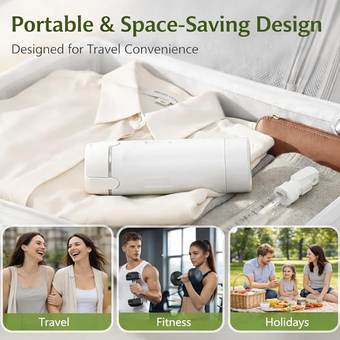 4-in-1 Travel Bottles for Toiletries, Travel Pump Bottle,Leak-Proof Shampoo Conditioner Lotion Dispenser with Pump, Compact No-Spill Toiletry Containers for Travel & Business Trips (White)