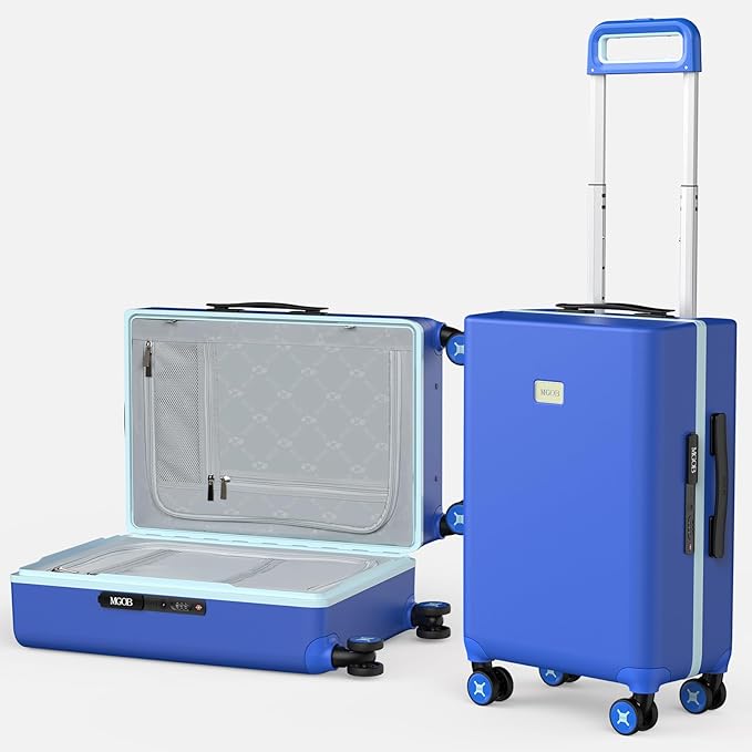 20 Inch Carry-on Luggage Zipperless for Women, Hardside Rolling Suitcase with Spinner Wheels & TSA Lock,PC Lightweight Carry on Luggage Airline Approved 22x14x9 Hard Shell