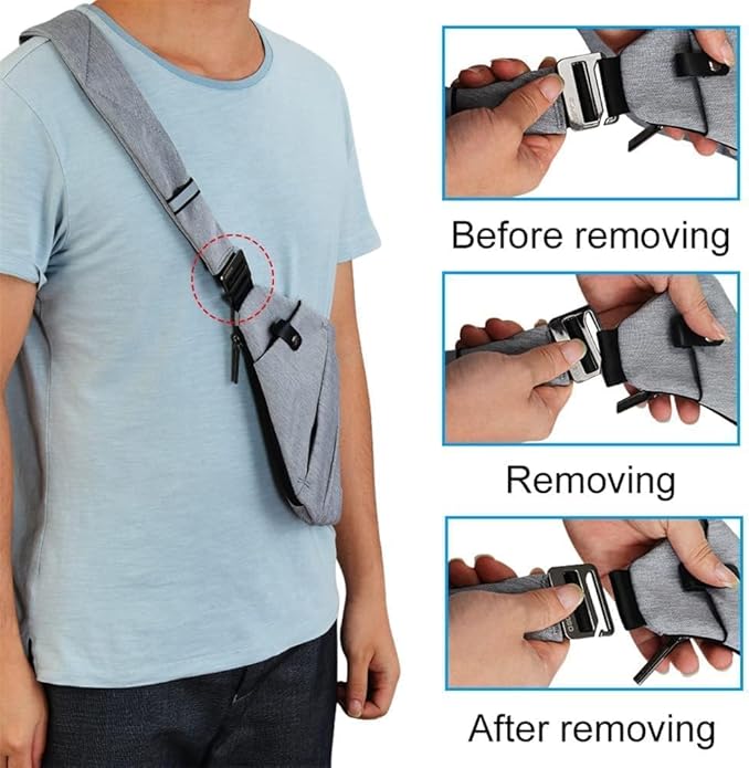 OSOCE Anti Theft Sling Bag for Men Women RFID Crossbody Bag Lightweight Travel Shoulder Chest Pack Fits iPad Daypack