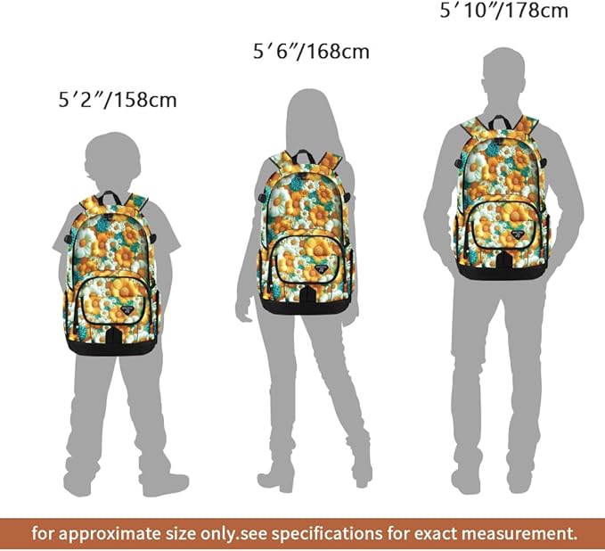 rickyh style School Backpack Travel Bag for Men & Women Lightweight College Back Pack with Laptop Compartmen