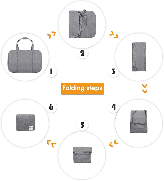 WANDF For Spirit Airlines Personal Item Bag 18x14x8 Travel Duffel Bag Underseat Foldable Carry-on Luggage for Women