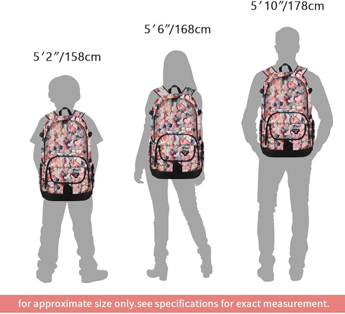 rickyh style School Backpack Travel Bag for Men & Women Lightweight College Back Pack with Laptop Compartmen