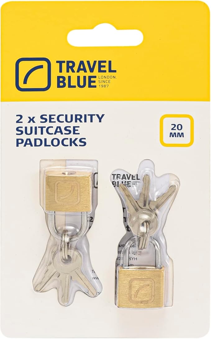 Travel Blue 2 x Security Suitcase Padlocks (20mm)