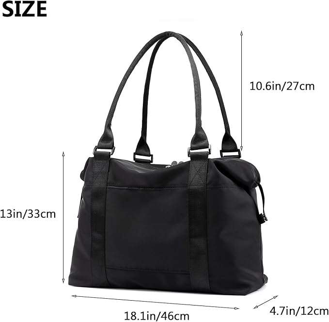 forestfish Duffle Tote Bag Weekender Bags For Women Travel With Trolley Sleeve | Travel, with Trolley Sleeve