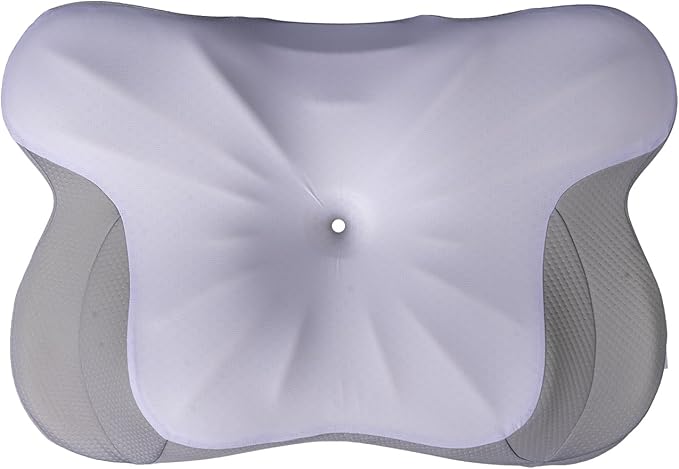 Talc-Free Cervical Memory Foam Pillow for Neck and Shoulder, Butterfly-Shaped Ergonomic Breathable Pillow for Side Back Stomach Sleepers with Pillowcase, Skin-Friendly Fabric