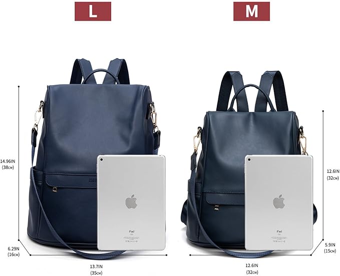 CHERUTY Women Backpack Purse PU Leather Anti-theft Casual Shoulder Bag Fashion Ladies Satchel Bags