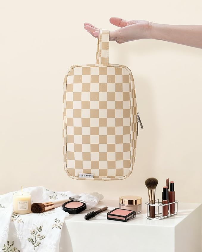 Narwey Travel Toiletry Bag for Women Traveling Dopp Kit Men Travel Bag for Toiletries Cosmetic Bag Makeup Bag Medicine Bag for Traveling
