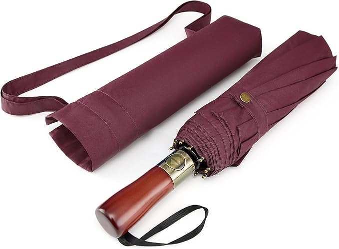 G4Free 54 Inch Large Compact Windproof Golf Umbrella for Rain Oversized Auto Open Close Folding Travel 10 Ribs Vented Double Canopy Umbrella for Women Men