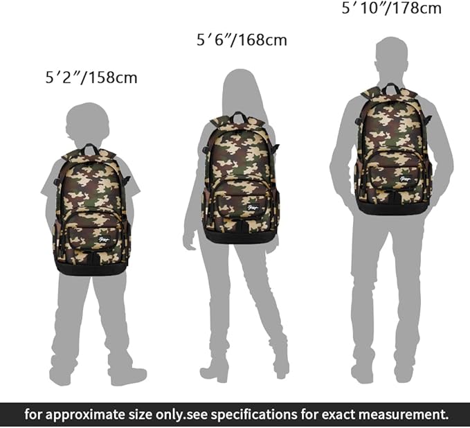 rickyh style School Backpack Travel Bag for Men & Women Lightweight College Back Pack with Laptop Compartmen