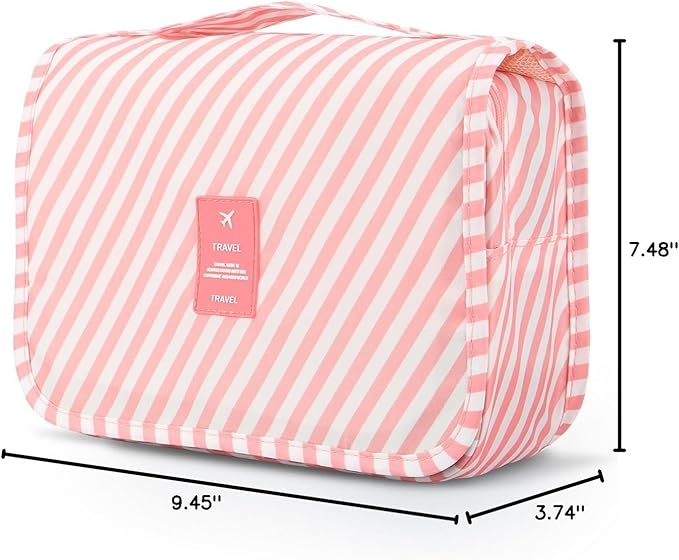 Mossio Hanging Toiletry Bag - Large Cosmetic Makeup Travel Organizer for Men & Women with Sturdy Hook