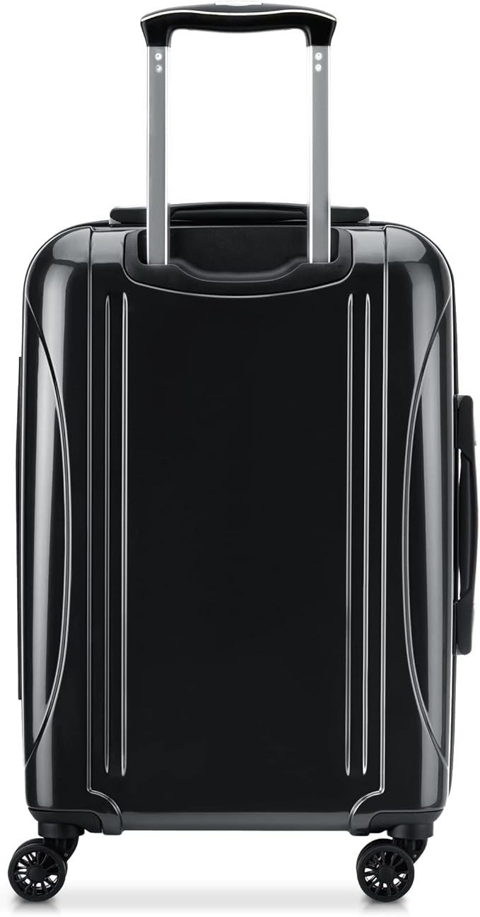 DELSEY PARIS Helium Aero Hardside Expandable Luggage with Spinner Wheels, Black, Carry-On Plus 21 Inch