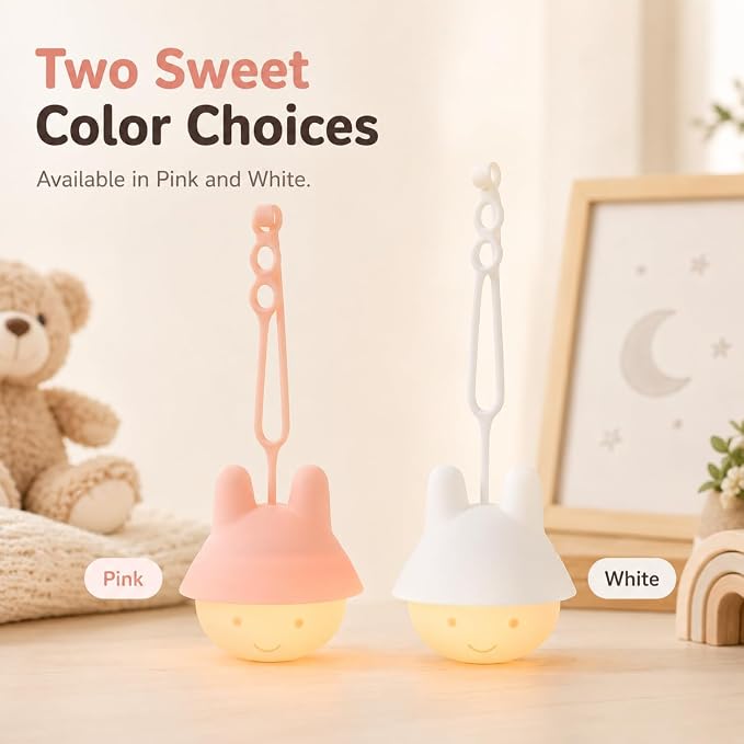 ShaArkMango Baby Car Seat Light for Night Driving, Rechargeable Car Seat Night Light for Babies, Soft Glow Backseat Travel Light with Gentle Eye Caring Design for Infants & Toddlers
