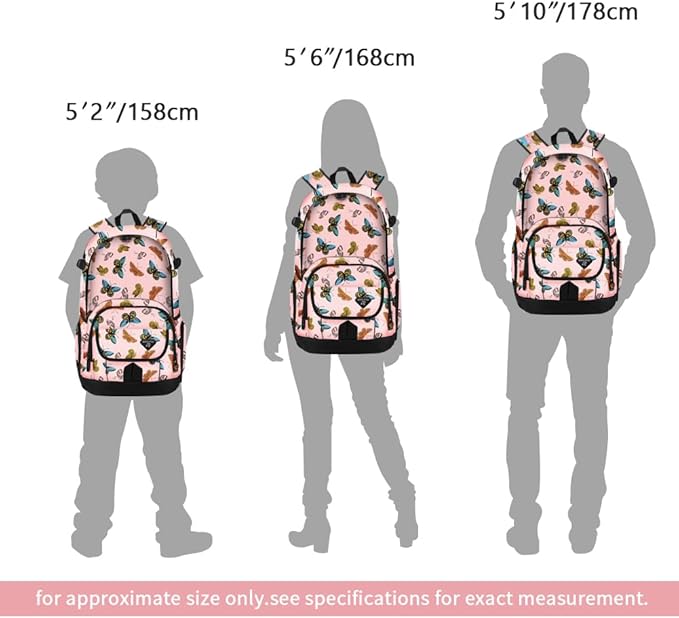 rickyh style School Backpack Travel Bag for Men & Women Lightweight College Back Pack with Laptop Compartmen