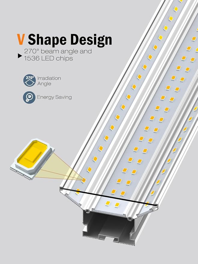Super Bright 120W 5000K 20000LM Led Shop Lights 8FT Hanging&Surface Mount | New Upgrade 8FT Led Shop Light 10Pack 8' Linkable Ceiling Lighting Garage Lights for Garage Workshop Shop Warehouse Workbench
