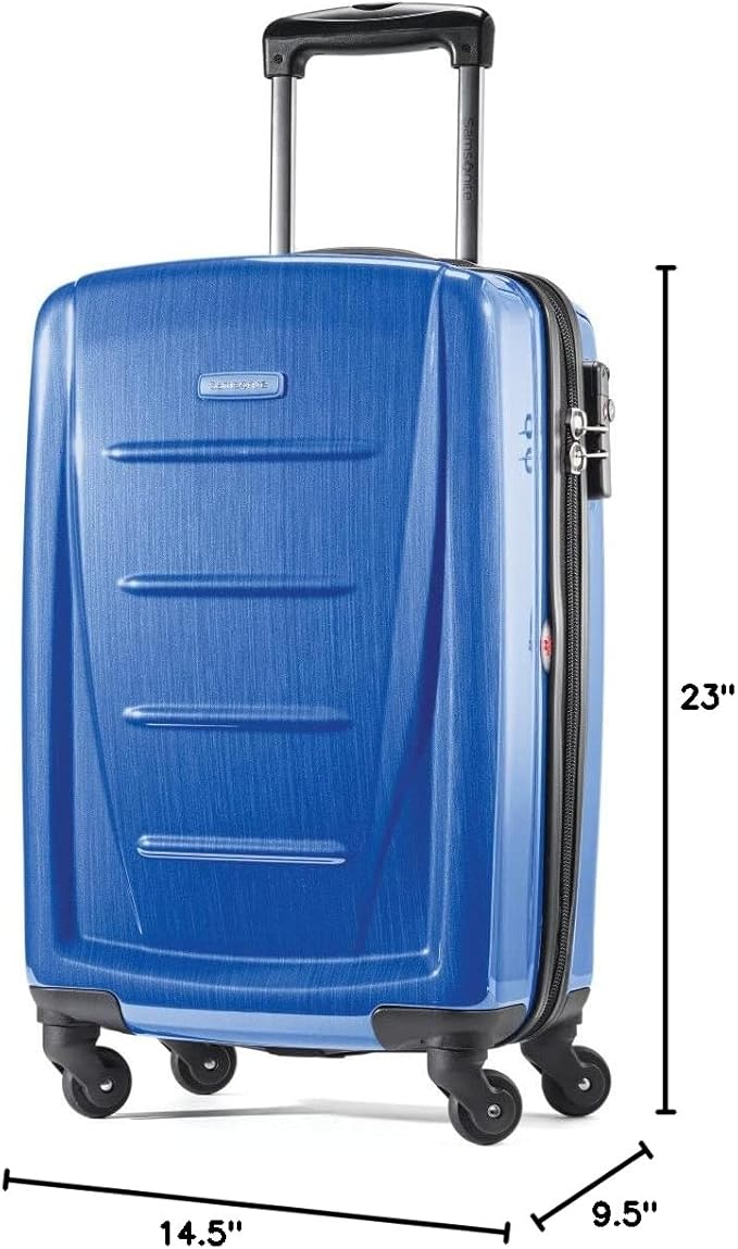 Samsonite Winfield 2 Hardside Luggage with Spinner Wheels, Carry-On 20-Inch, Nordic Blue