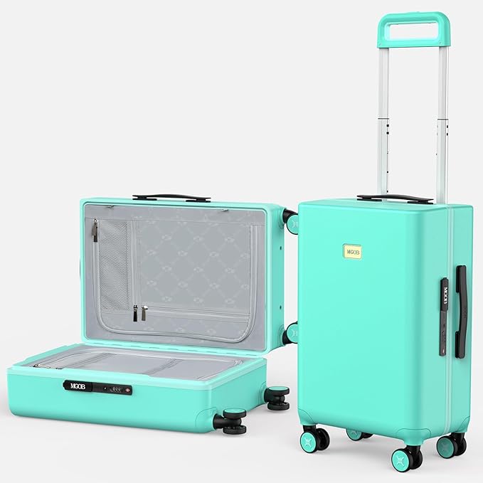 20 Inch Carry-on Luggage Zipperless for Women, Hardside Rolling Suitcase with Spinner Wheels & TSA Lock,PC Lightweight Carry on Luggage Airline Approved 22x14x9 Hard Shell