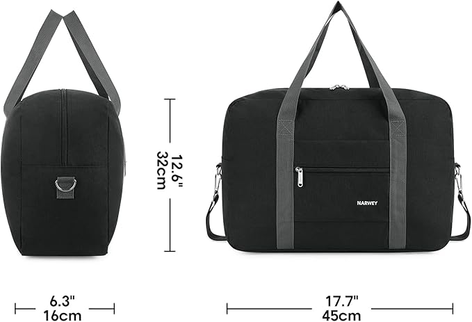 For Spirit Airlines Personal Item Bag 18x14x8 Foldable Travel Duffel Bag Tote Carry on Luggage Duffle Overnight for Women and Men