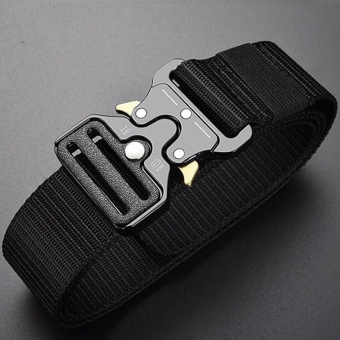 Tactical Belts for Men - Money Belt for Travel for Man Hidden, Belts for Jeans Mens Adjustable edc Belt Mens Belt, Money Belt for Travel for Men Hidden(Black)