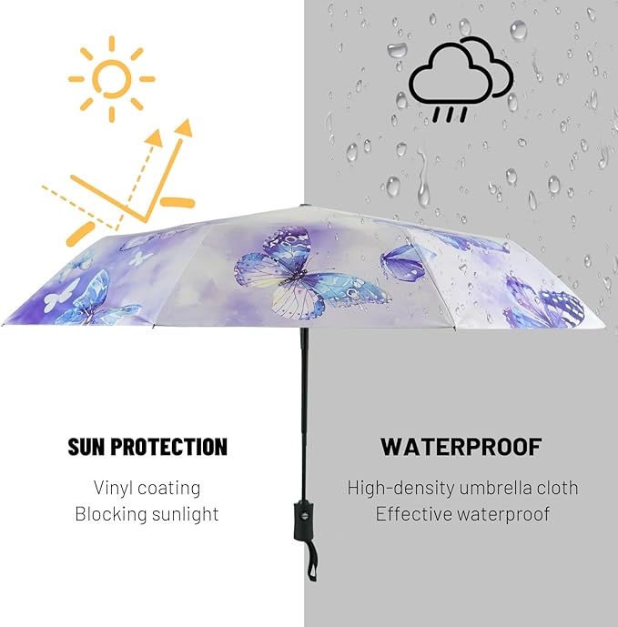 SY COMPACT Travel Umbrella Windproof Automatic Umbrellas Small Compact UV Sun Protection Factory Outlet Umbrella